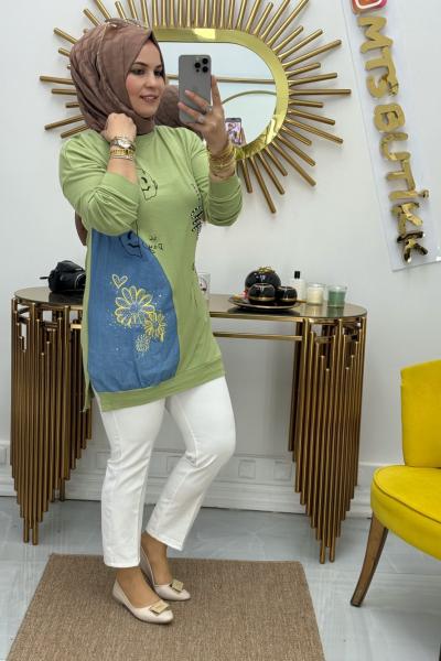 Kristal Penye  Mint Yeşili