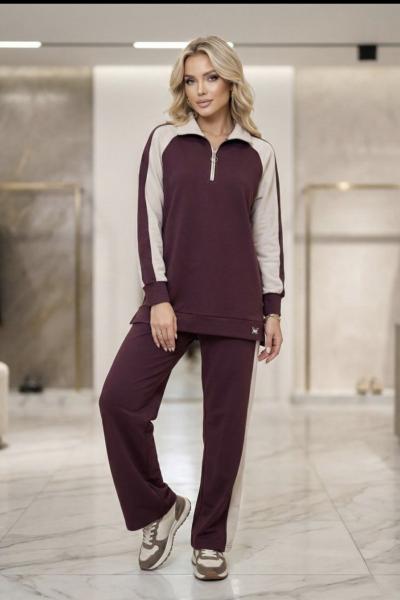 Luna Takım  Bordo Taş