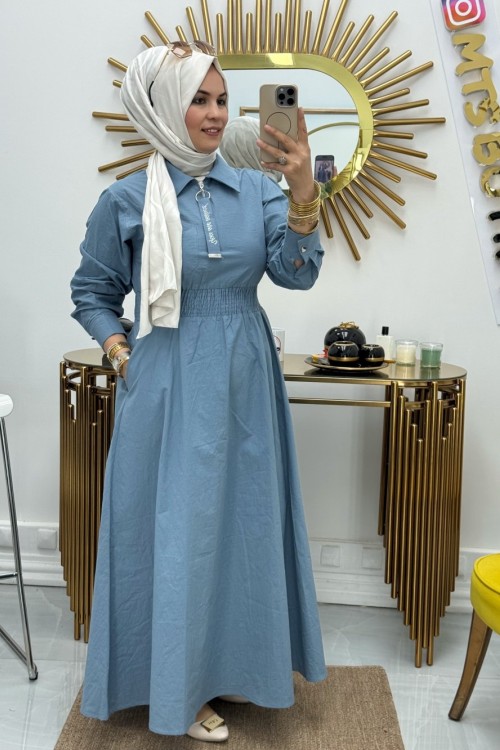 Marcha Gipeli Elbise  Bebe Mavisi