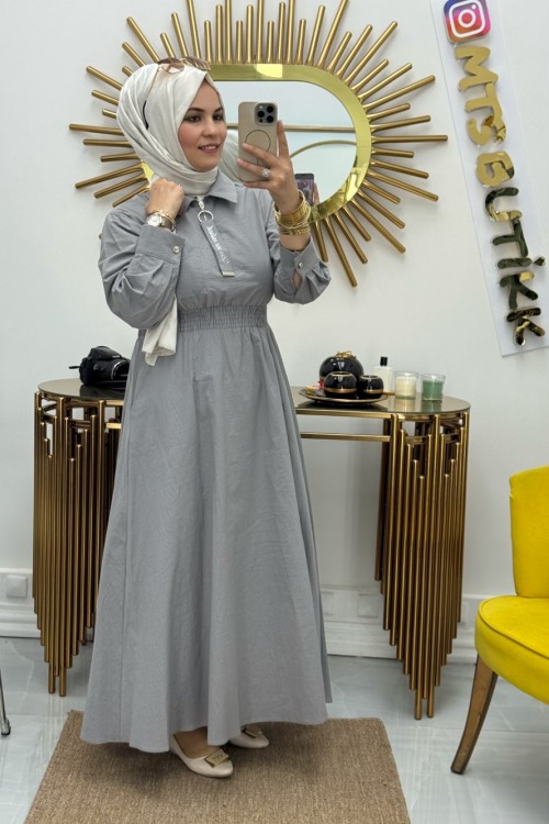 Marcha Gipeli Elbise  Gri