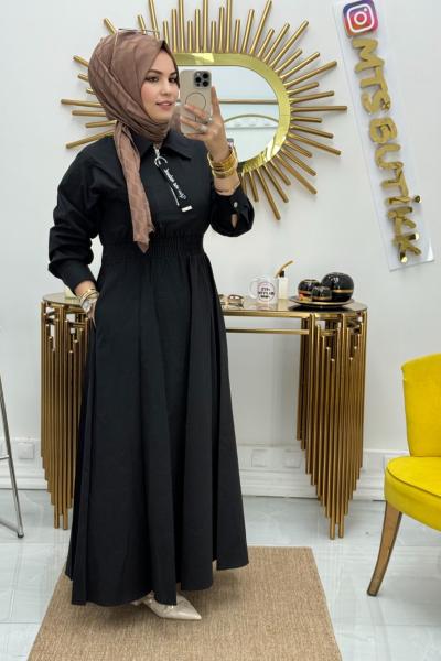 Marcha Gipeli Elbise  Siyah