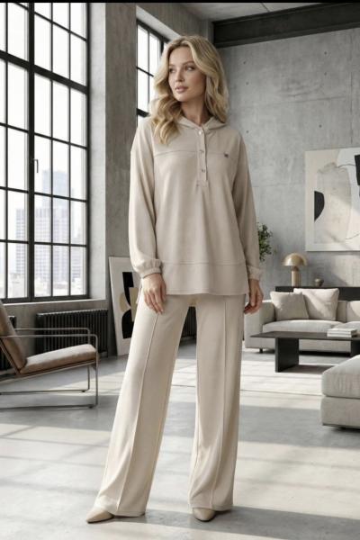 Minik Broşlu Takım  Taş Rengi