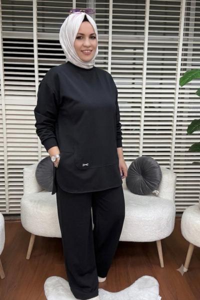 Minik Broş Takım  Siyah