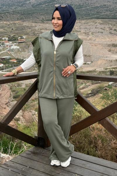 Negro Yelekli Takım Haki