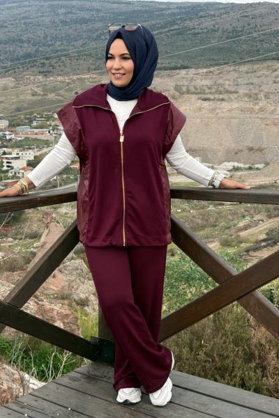 Negro Yelekli Takım Bordo