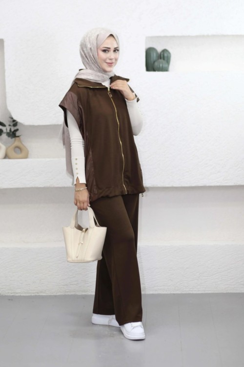 Negro Yelek  Takım  Acı Kahve