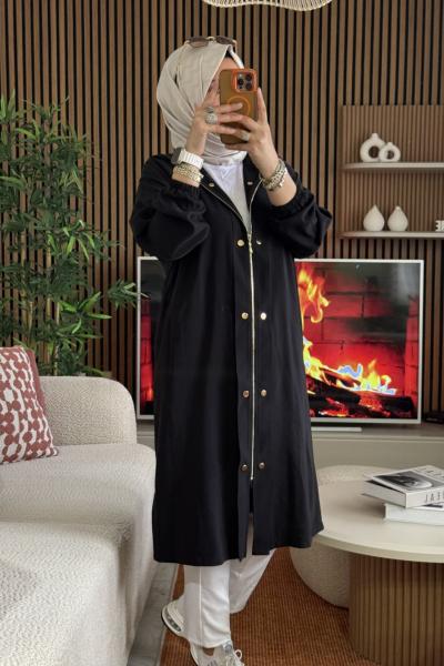 Nisa Tensel Kap Siyah  Siyah