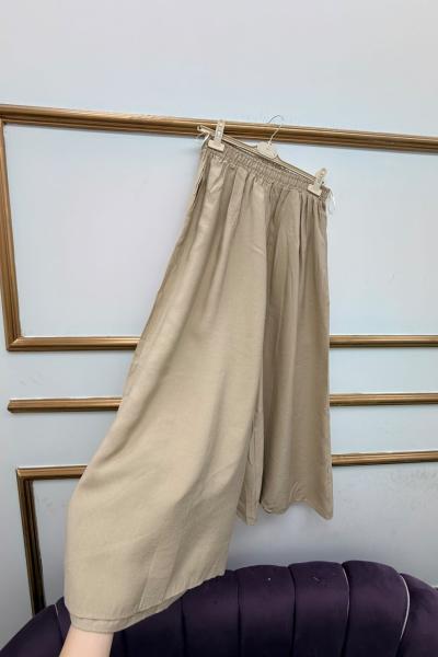 Pantolon Etek Cepli  Taş Rengi