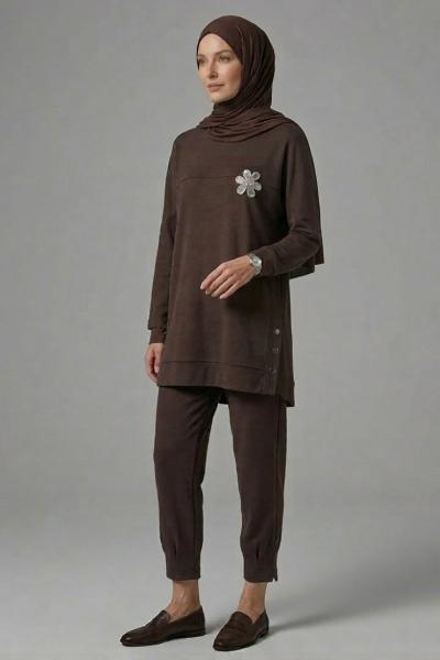 Papatya Takım  Kahverengi