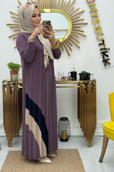 Pliseli Elbise  Gül