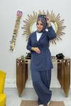 Polen Woman Ceket Takım Lacivert
