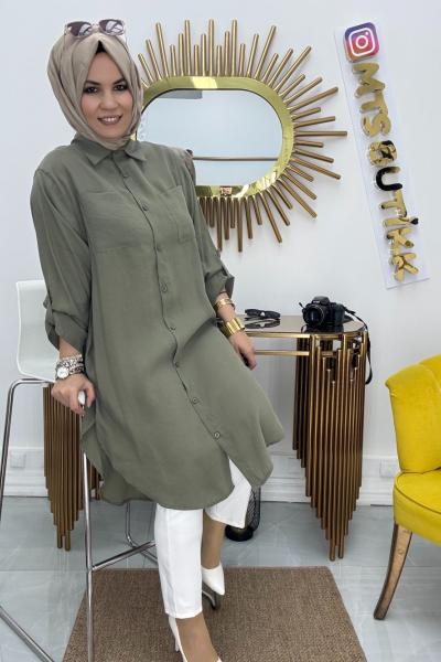 Puanne Ara Boy Gömlek  Haki