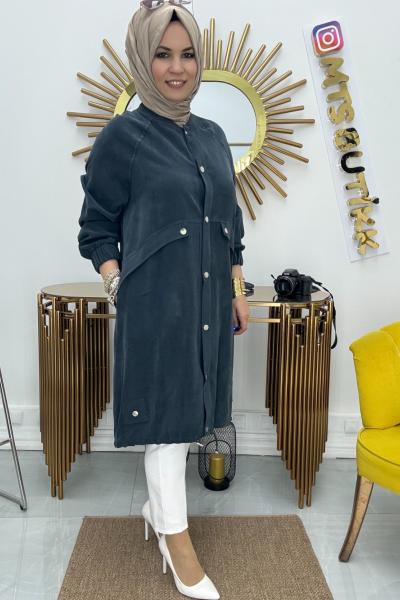 Puanne Çıt Çıt Kap Antrasit