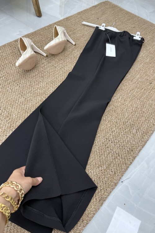 Puanne İspanyol Pantolon  Siyah