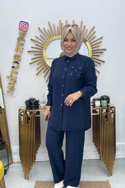 Rukfashion Çilek Lacivert