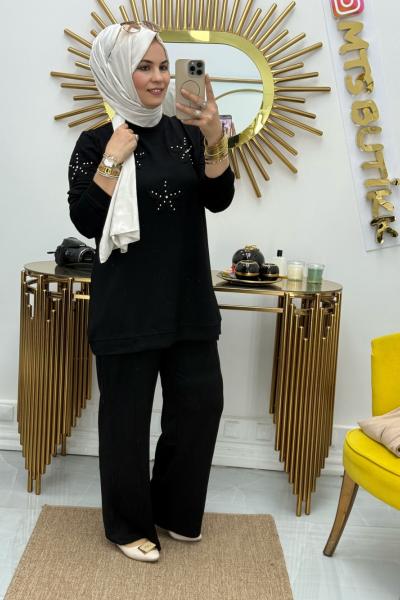 Sade Yıldız Takım Siyah