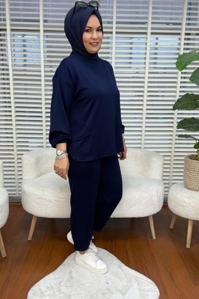 Salaş Havuç Paça Takım  Lacivert