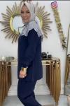 Sevda Takım Ekru Lacivert