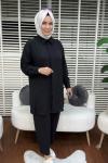 Şimal Havuç Paça Takım  Siyah