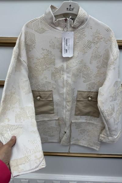 Simli İki Cep Kap Gold