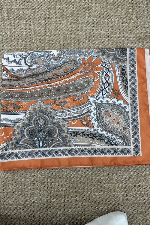 Soft Kumaş Şal  Turuncu