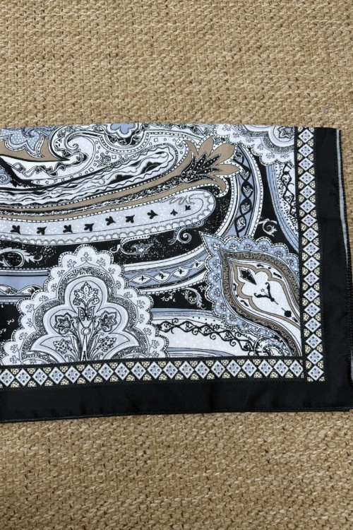 Soft Kumaş Şal  Siyah