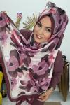 Soft Kumaş Şal  Mor