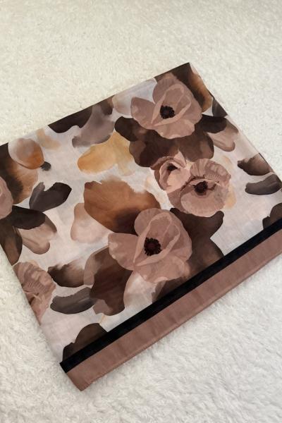 Soft Kumaş Şal  Sütlü Kahve