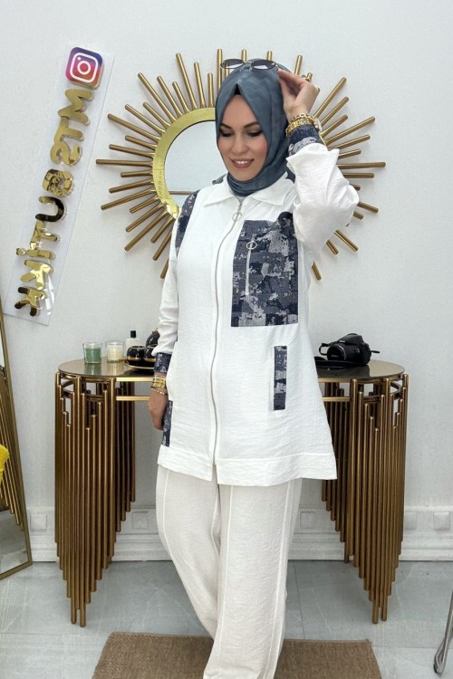 Stella Fileto Cepli Takım Beyaz