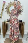 Stella Pinterest Elbise Ekru Pembe