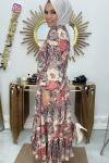 Stella Pinterest Elbise Ekru Pembe