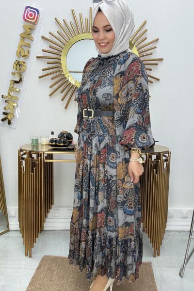 Stella Pinterest Elbise Gri