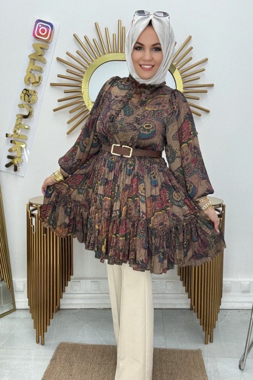 Stella Pinterest Tunik  Kahverengi