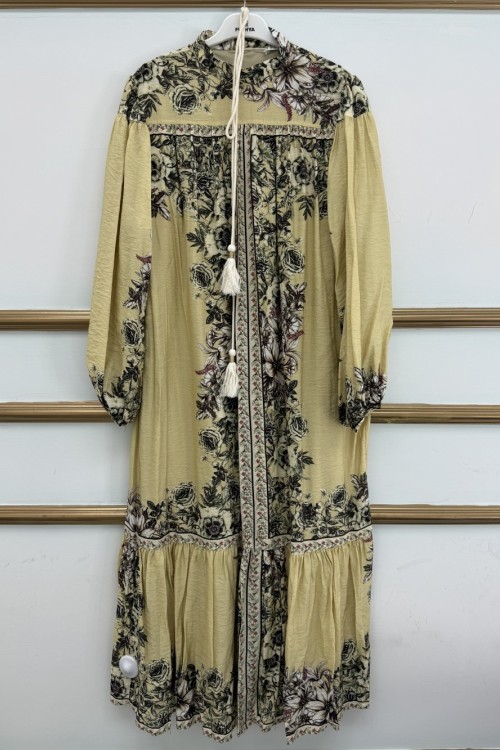 Su Yolu Elbise  Haki