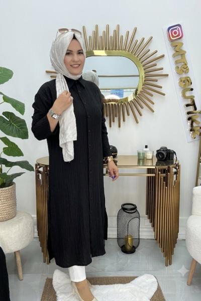 Suzan Gömlek Siyah