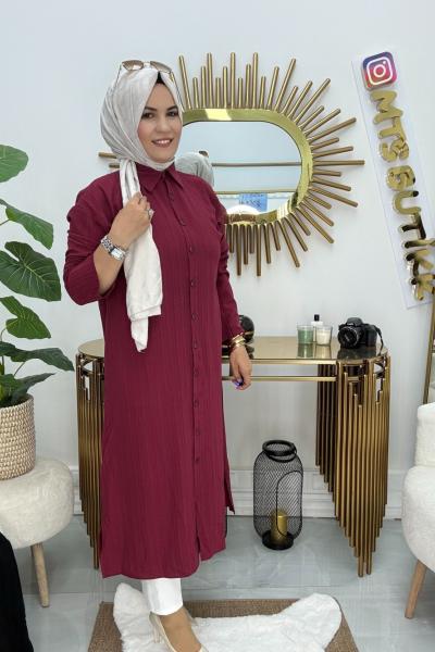 Suzan Gömlek Bordo