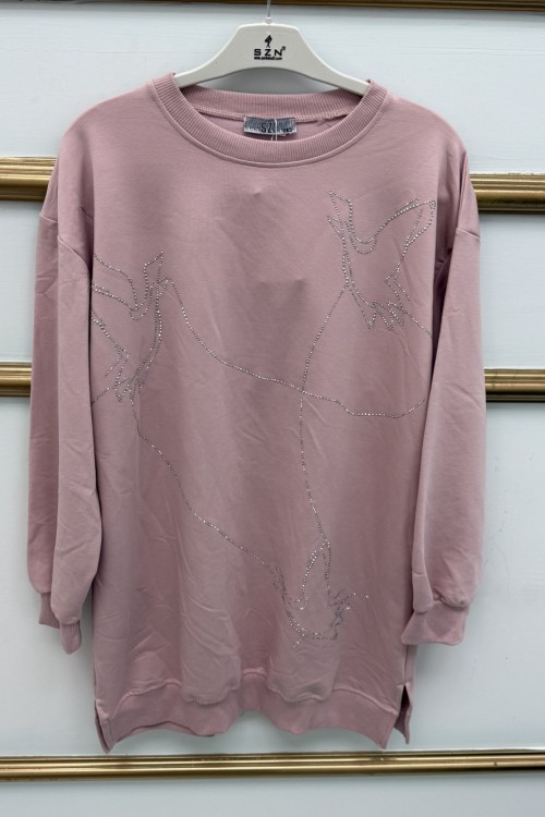 Taşlı Tunik  Pudra