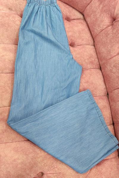 Tensel Bol Paça  Açık Mavi