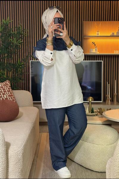 Tensel Kot Takım  Beyaz