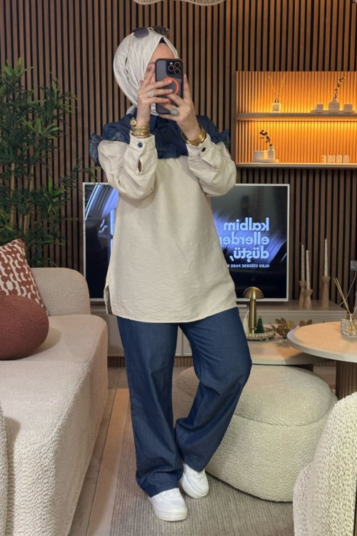 Tensel Kot Takım  Bej