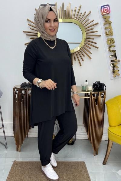Tokyo Şalvar Takım  Siyah