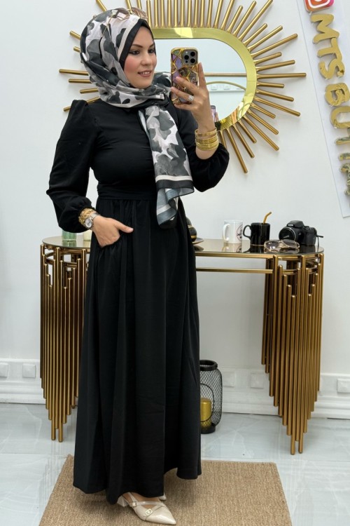 Torba Cepli Elbise  Siyah