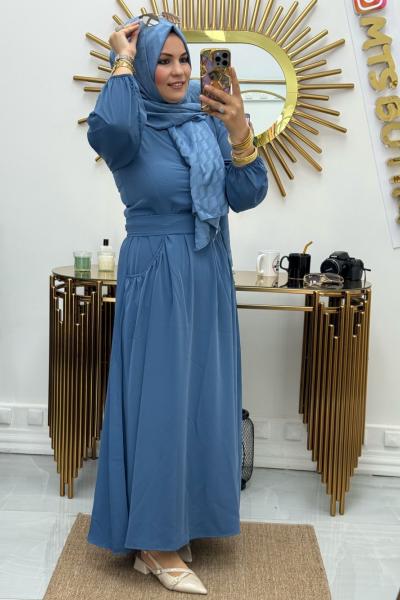 Torba Cepli Elbise  Petrol Mavisi