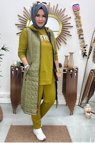 Üçlü Takım  Yağ Yeşili