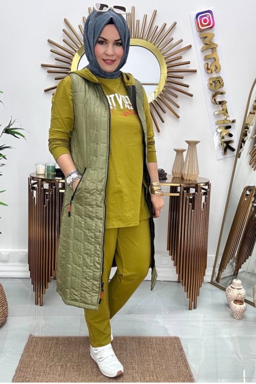 Üçlü Takım  Yağ Yeşili