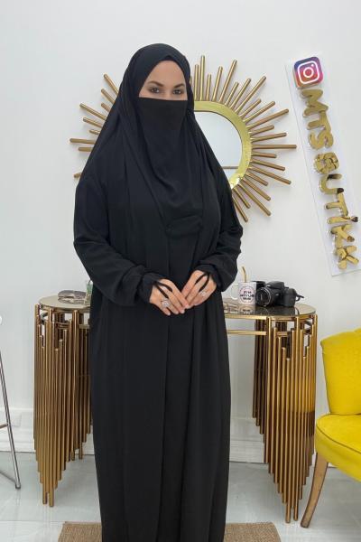 Umre Kıyafeti Tek Parça Elbise  Siyah