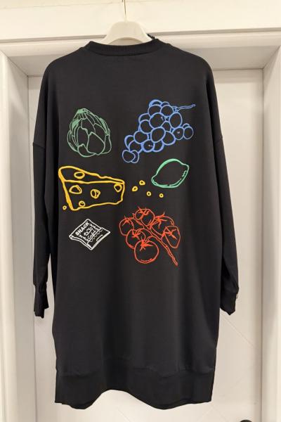 Üzümlü Tunik  Siyah