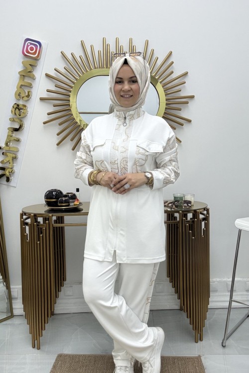 Varaklı Takım Beyaz