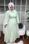 Vual Elbise  Mint Yeşili