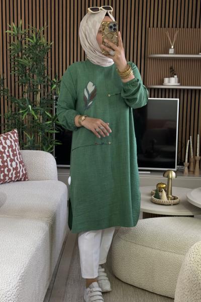 Yaprak Tunik  Yeşil